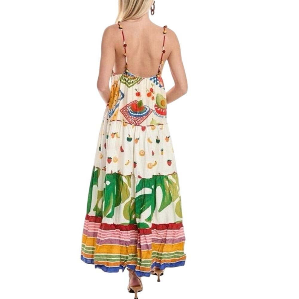 FARM RIO Mixed Picnic Maxi Dress Size XL New with Tag Sold out online - Picture 8 of 16